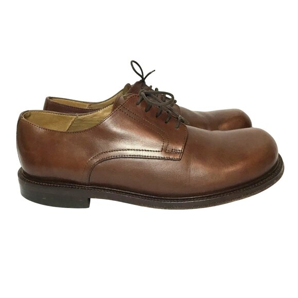Footprints Mens Brown Leather Derby Shoes Size 8/41 - Picture 1 of 11